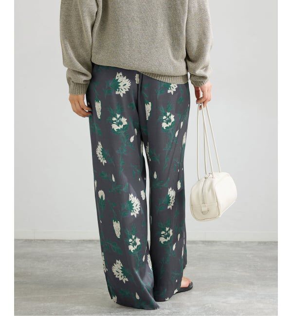 IENA「Deveauxボタニカルフラワープリントパンツ」|その他|