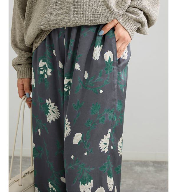 IENA「Deveauxボタニカルフラワープリントパンツ」|その他|