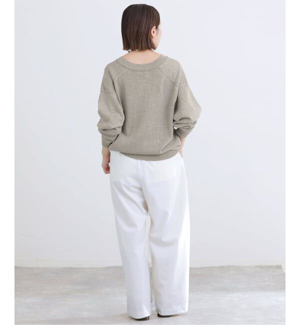 IENA「《予約》コットンwashiニットプルオーバー」|ニット・セーター|