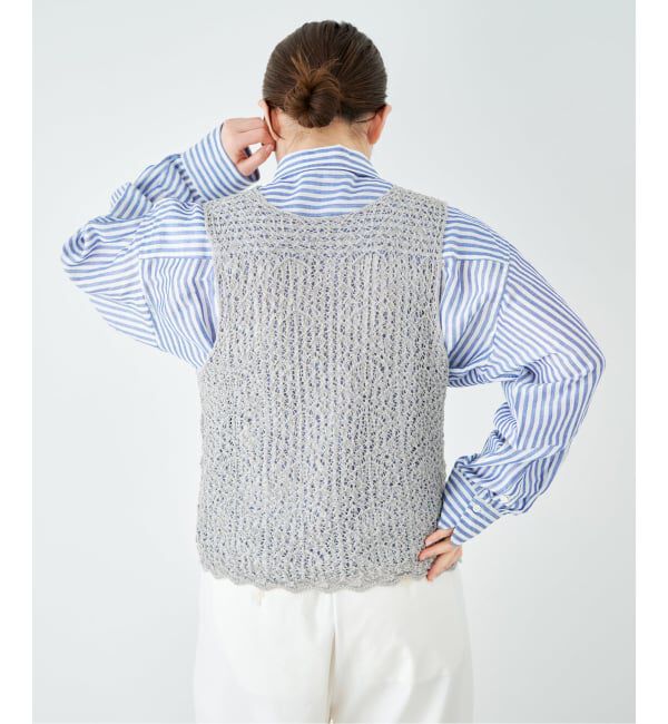 IENA「《予約》enrica/エンリカ レースガラKNIT ニット KNIT225」|ニット・セーター|