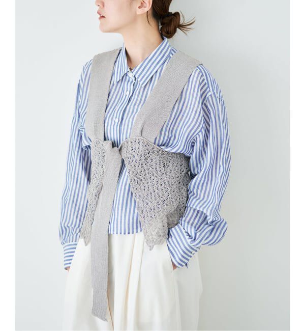 IENA「《予約》enrica/エンリカ レースガラKNIT ニット KNIT225」|ニット・セーター|