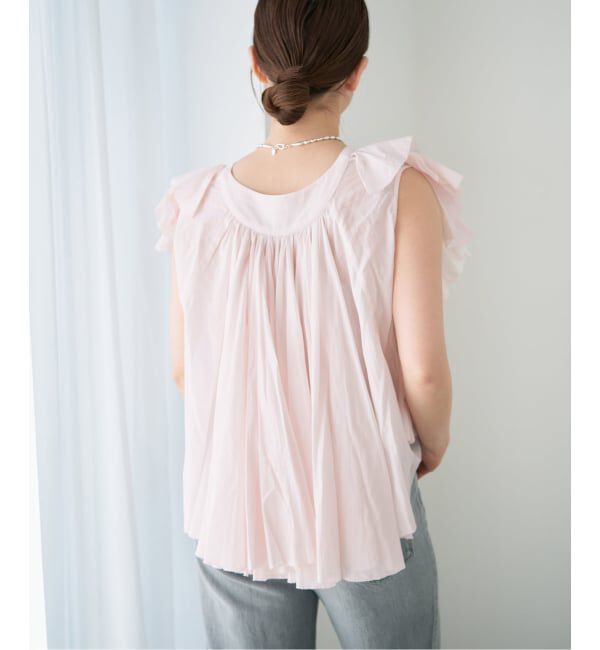 IENA「《予約》AAYUSHI/アユーシ レイヤードラッフルブラウス SFN0715」|シャツ・ブラウス|