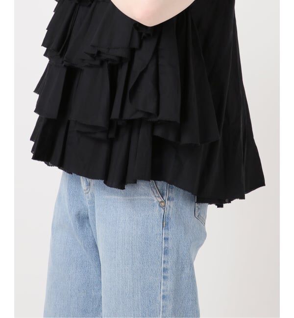 IENA「《予約》AAYUSHI/アユーシ レイヤードラッフルブラウス SFN0715」|シャツ・ブラウス|