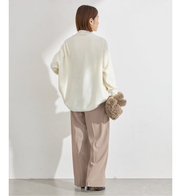 IENA「《追加》ウォッシャブル ジョーゼットスラックス」|スラックス|