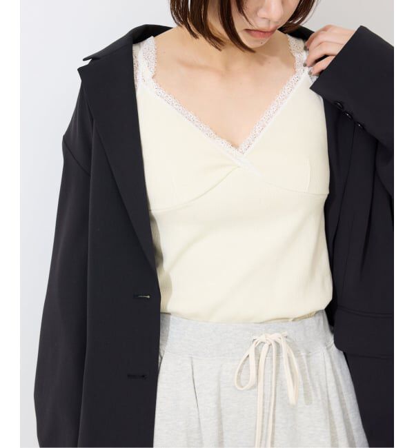 SLOBE IENA「《予約》テレコレースキャミ」|Tシャツ・カットソー|