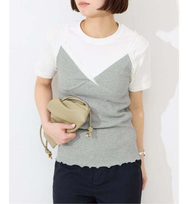 SLOBE IENA「《予約》テレコレースキャミ」|Tシャツ・カットソー|