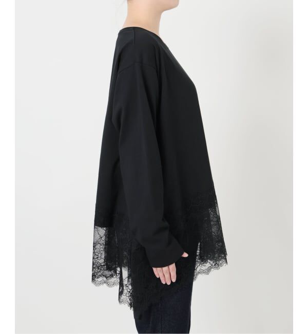 SLOBE IENA「《WEB限定/追加6予約》レースコンビカットソー」|Tシャツ・カットソー|