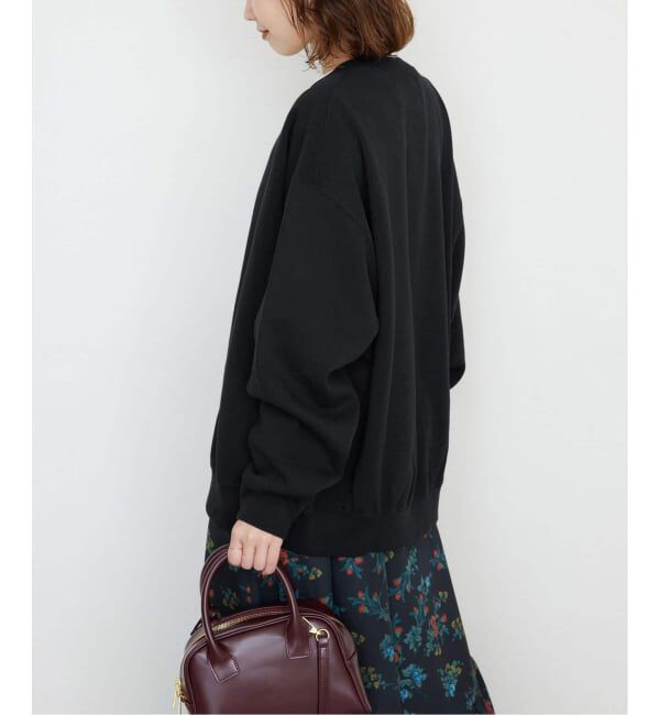 SLOBE IENA「《追加2予約》ダブルフェイスジャージースナップカーディガン」|カーディガン|