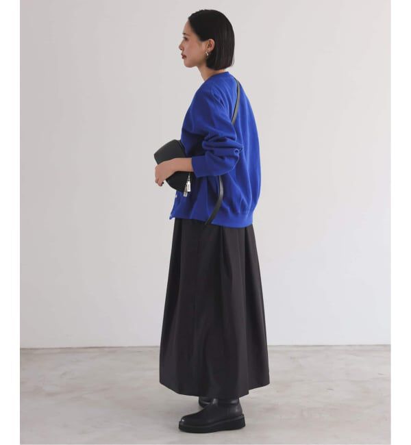 SLOBE IENA「《追加2予約》ダブルフェイスジャージースナップカーディガン」|カーディガン|