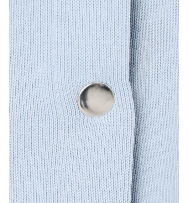 SLOBE IENA「《追加2予約》ダブルフェイスジャージースナップカーディガン」|カーディガン|