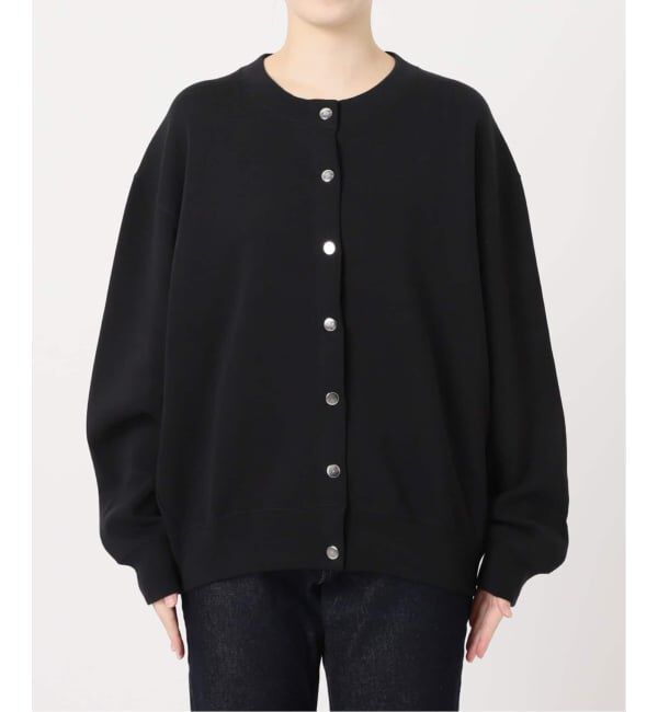 SLOBE IENA「《追加2予約》ダブルフェイスジャージースナップカーディガン」|カーディガン|