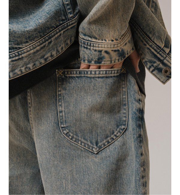 EDIFICE「Lee for BOUCLE 別注 カウボーイバギーパンツ フェード」|デニム|