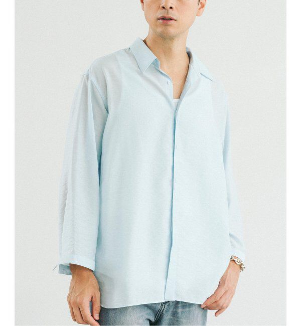 EDIFICE「シアー バンブー 8分袖 レギュラーシャツ」|シャツ・ブラウス|