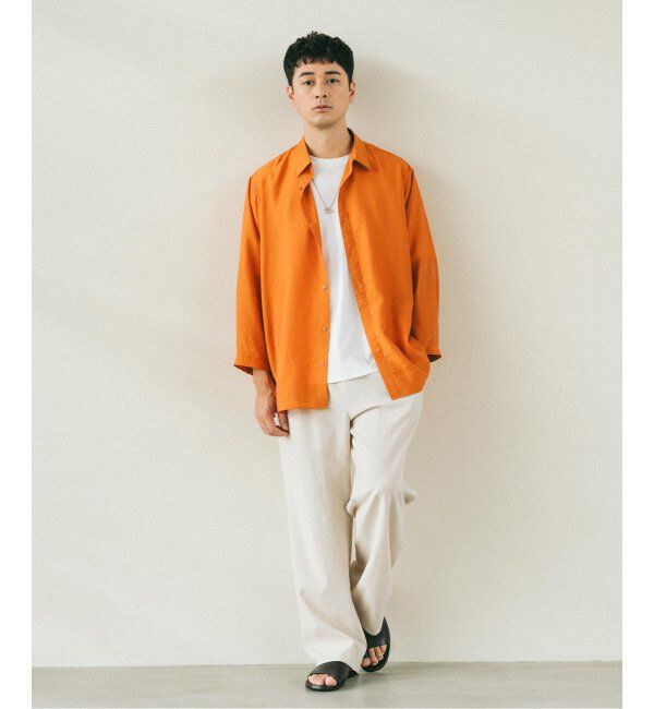 EDIFICE「シアー バンブー 8分袖 レギュラーシャツ」|シャツ・ブラウス|