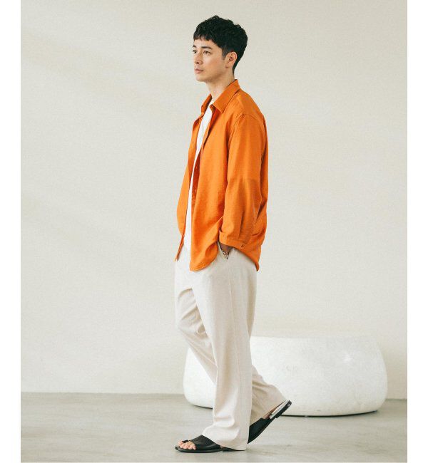 EDIFICE「シアー バンブー 8分袖 レギュラーシャツ」|シャツ・ブラウス|