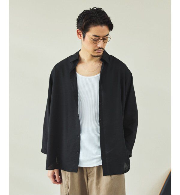 EDIFICE「シアー バンブー 8分袖 レギュラーシャツ」|シャツ・ブラウス|