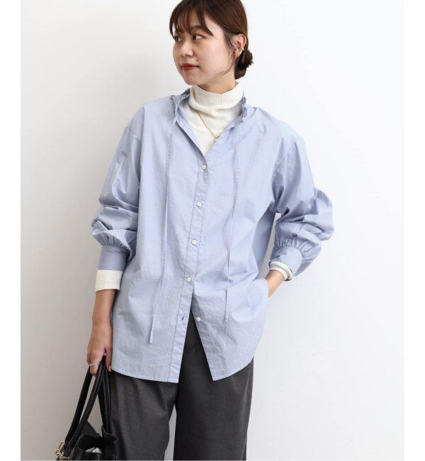 JOURNAL STANDARD relume「《追加8》ハイカウントコットンスタンドカラー2way」|シャツ・ブラウス|