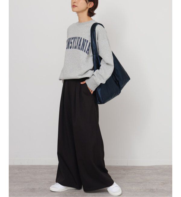 JOURNAL STANDARD relume「《追加5》ウォッシャブルサージストレッチタックワイドパンツ」|スラックス|