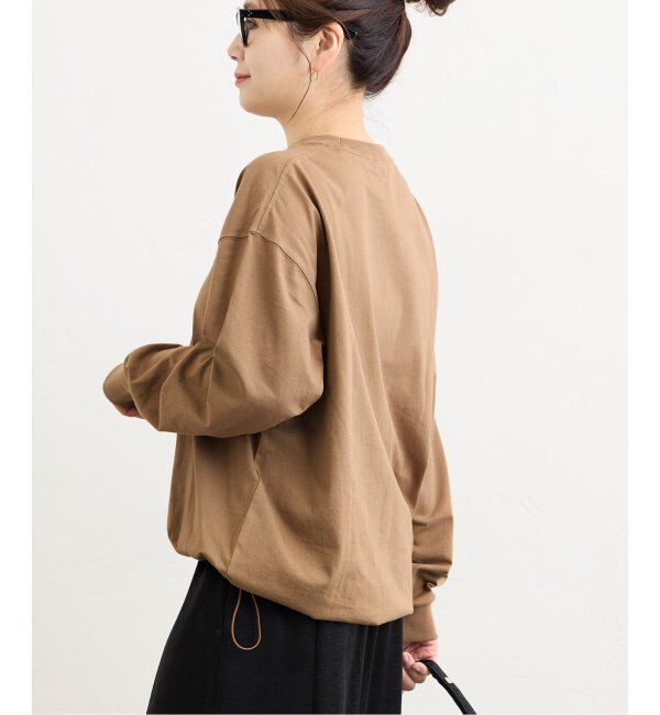 JOURNAL STANDARD「《追加2》シャーリングロングスリーブTシャツ」|Tシャツ・カットソー|ブラウン B
