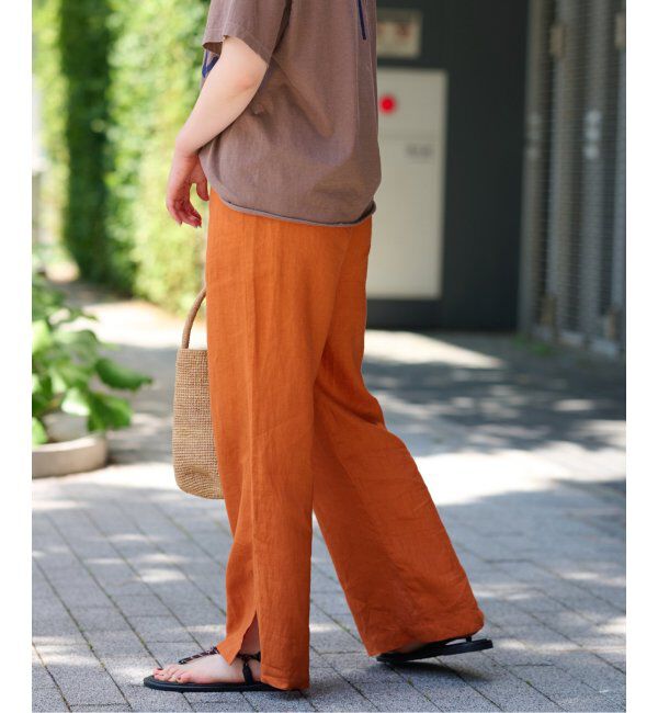 JOURNAL STANDARD relume「《追加2》麻スリットイージーパンツ」|その他|