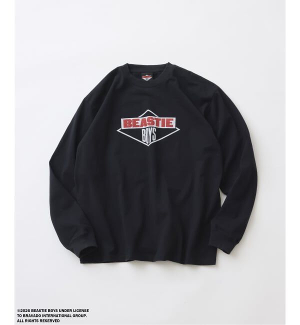 JOURNAL STANDARD relume「BEASTIE BOYS / ビースティ・ボーイズ 別注 ヴィンテージ加工 ロンT」|Tシャツ・カットソー|ブラック