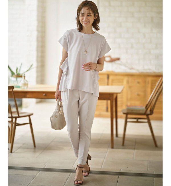 組曲「ライトアムンゼンジャージー フリルブラウス」|Tシャツ・カットソー|