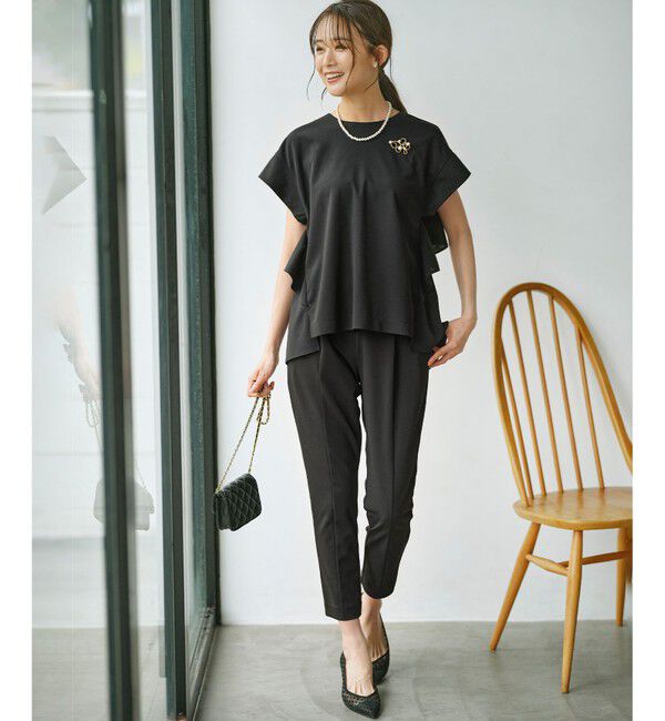 組曲「ライトアムンゼンジャージー フリルブラウス」|Tシャツ・カットソー|