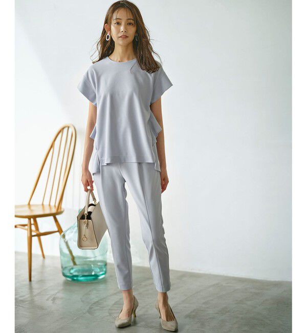 組曲「ライトアムンゼンジャージー フリルブラウス」|Tシャツ・カットソー|