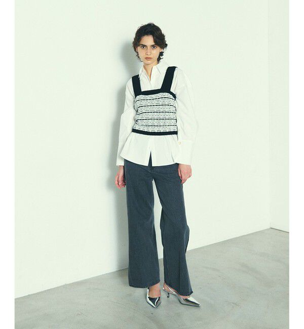 Diagram「チェックニットビスチェ」|カーディガン|