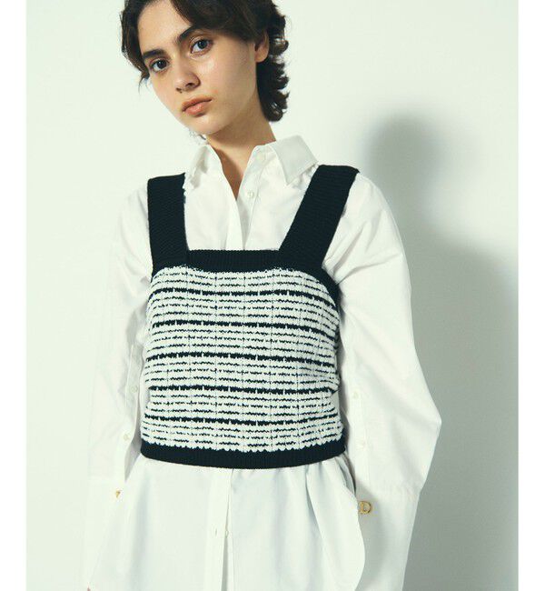 Diagram「チェックニットビスチェ」|カーディガン|