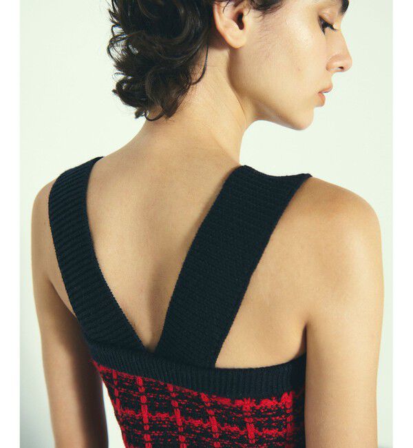 Diagram「チェックニットビスチェ」|カーディガン|