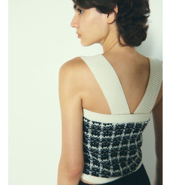 Diagram「チェックニットビスチェ」|カーディガン|