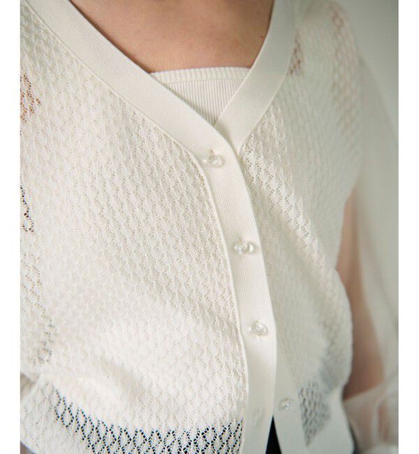 GRACE CONTINENTAL「シアードルマンニットカーディガン」|カーディガン|