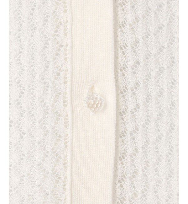 GRACE CONTINENTAL「シアードルマンニットカーディガン」|カーディガン|