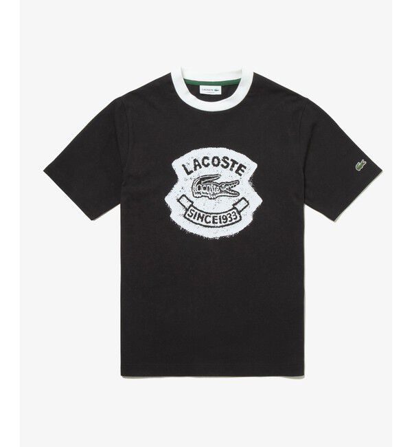LACOSTE「ヴィンテージプリントリンガーTシャツ」|Tシャツ・カットソー|