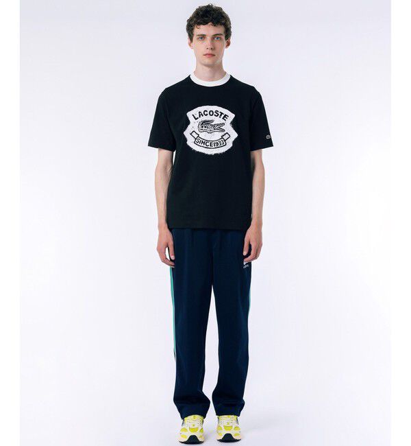 LACOSTE「ヴィンテージプリントリンガーTシャツ」|Tシャツ・カットソー|