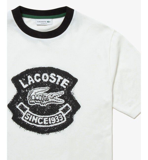 LACOSTE「ヴィンテージプリントリンガーTシャツ」|Tシャツ・カットソー|