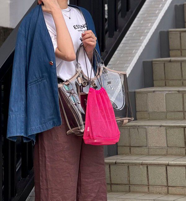 NOLLEY'S「PVCトート＆メッシュ巾着バッグ」|トートバッグ|