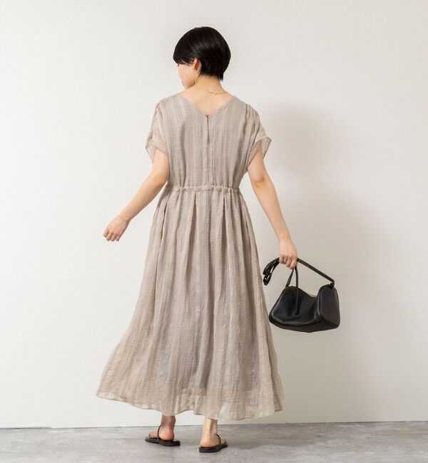 NOLLEY'S「【WEB限定】ウォッシャブルシアーチェックワンピース」|ワンピース|