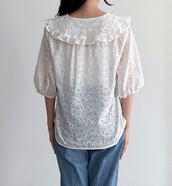 fredy emue「レースフリルカラーブラウス」|シャツ・ブラウス|