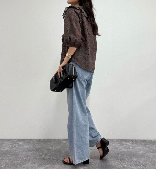 fredy emue「レースフリルカラーブラウス」|シャツ・ブラウス|