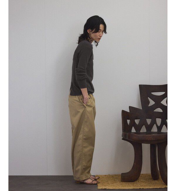 SALON adam et rope'「【WEB限定】ループヤーンノースリーブニットプルオーバー」|タンクトップ|