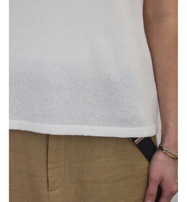 SALON adam et rope'「【WEB限定】ループヤーンノースリーブニットプルオーバー」|タンクトップ|