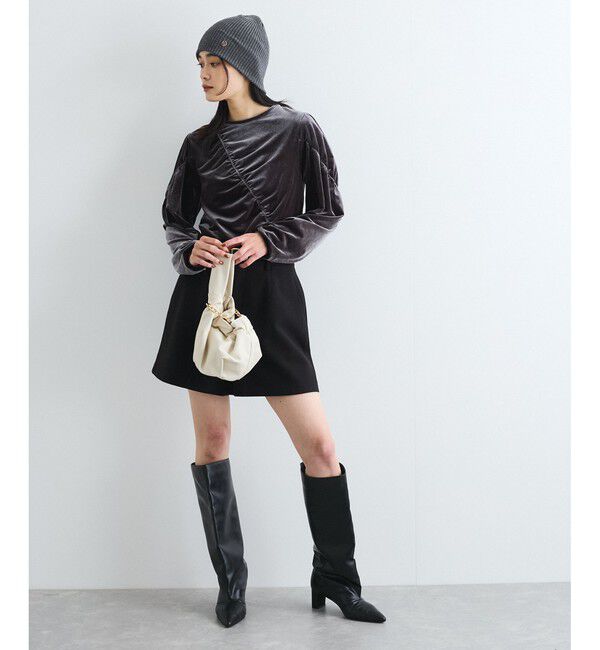 VIS「【洗える】ベロアシャーリングプルオーバー」|Tシャツ・カットソー|