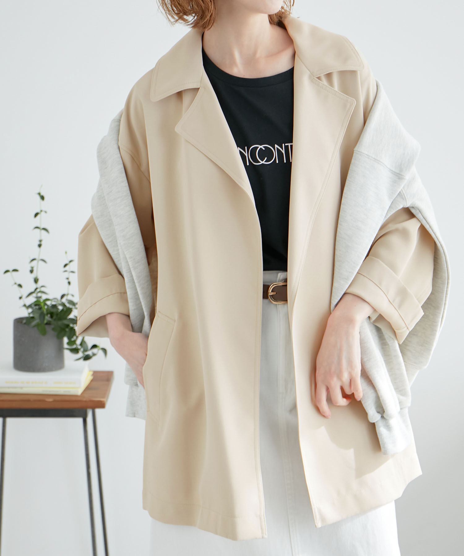 Rope&rsquo;Picnic「チェスターショートコート」|チェスターコート|ベージュ(27)