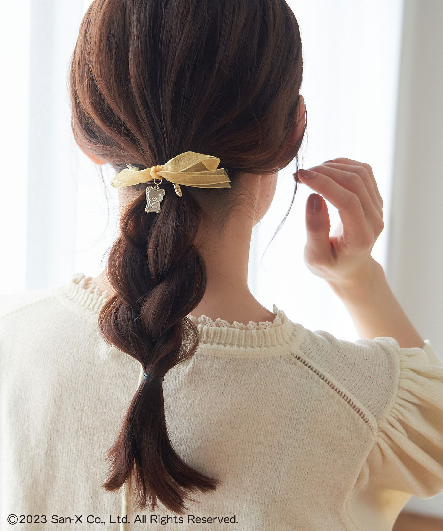 ROPE PICNIC PASSAGE「【Rilakkuma(リラックマ) 】meets ROPE' PICNIC/オーガンジーヘアポニー」|ヘアゴム・シュシュ|