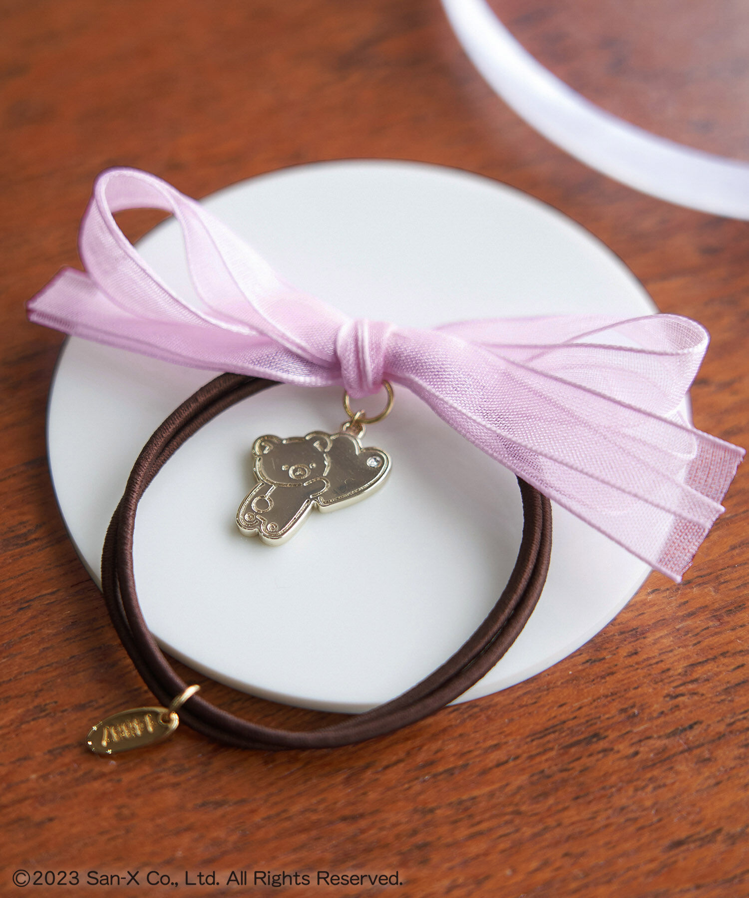 ROPE PICNIC PASSAGE「【Rilakkuma(リラックマ) 】meets ROPE' PICNIC/オーガンジーヘアポニー」|ヘアゴム・シュシュ|ラベンダー(52)