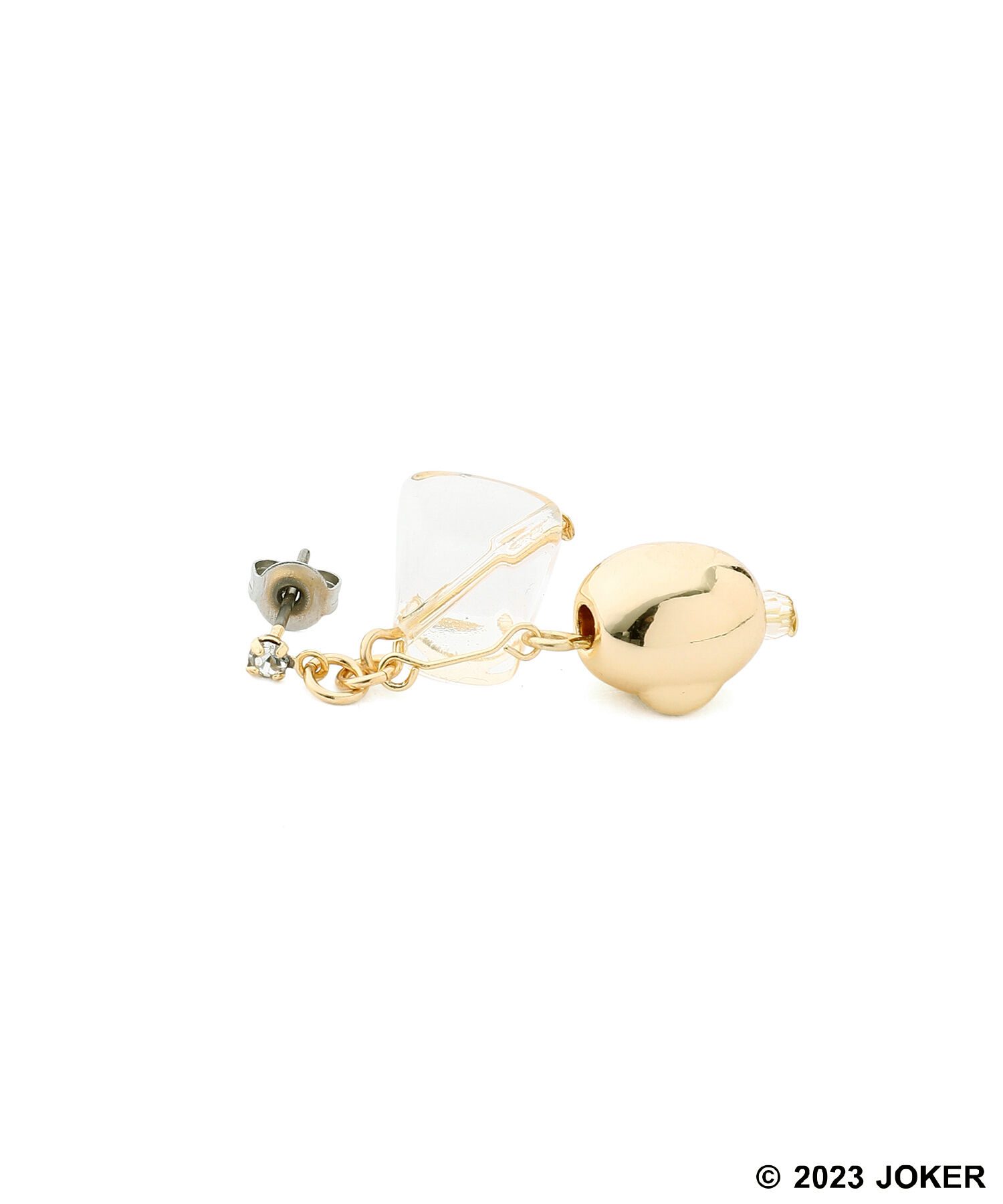 ROPE PICNIC PASSAGE「【Pingu &times; ROPE' PICNIC】ポーチ付きクリアカラーピングーフェイスピアス」|ピアス|