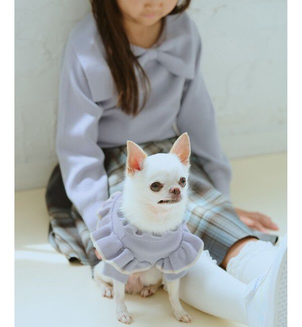 ROPE PICNIC PASSAGE「【DOG】マシュマロフリルニット/リンクコーデ」|その他|