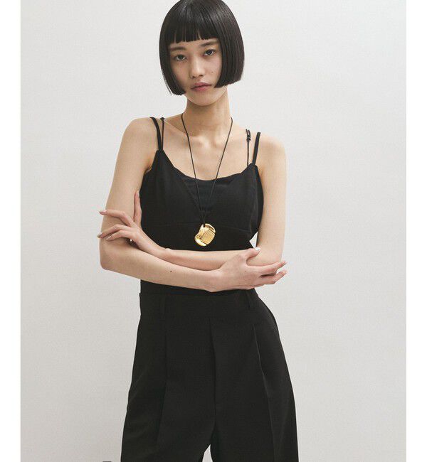 ADAM ET ROPE'「２WAYブラトップサロペット」|オールインワン|ブラック(01)